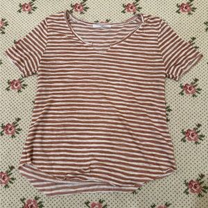 Project Social T Distressed Striped Shirt